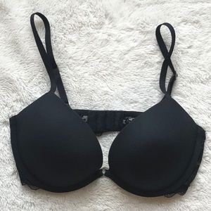 Classic 32D Black Push-up Bra